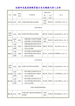 校務研究室