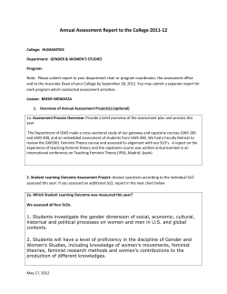 gender and womens studies 11 12 assessment