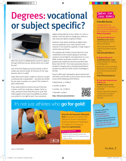 Degrees: vocational or subject specific?
