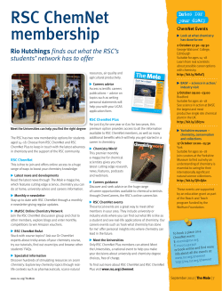 RSC ChemNet membership