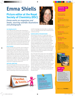 Emma Shiells - picture editor at the Royal Society of Chemistry