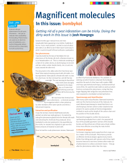 Magnificent molecules - bombykol