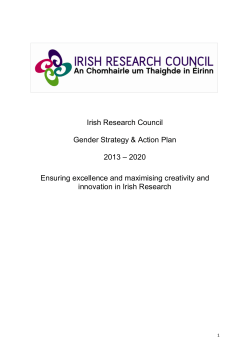 Gender Strategy and Action Plan 2013-2020