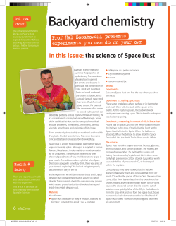 The science of Space Dust