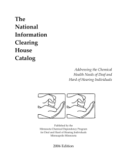 The National Information Clearing House Catalog (2006 Edition, pdf)
