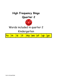 Gr. K Q 2 HF Words