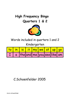 Gr. K Q 1 2 HF Words