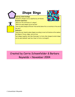 Shape Bingo