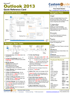 Outlook 2013