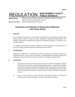 MCPS Selection Policy