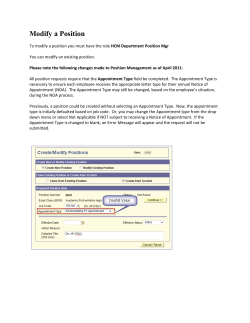 Modify an Existing Position