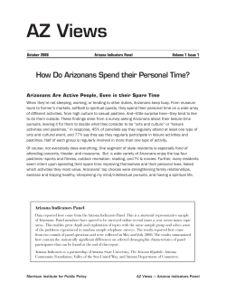 How Do Arizonans Spend Their Personal Time?