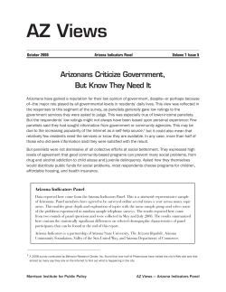 Arizonans Criticize Government, But Know They Need It