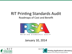 PSA_Roadmap and Value Proposition