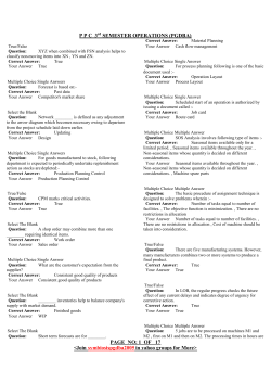 production planning  control all