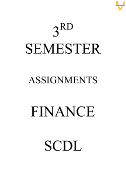 3rd sem finance all subjects