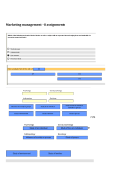 marketing management 8 assignments