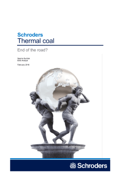 Thermal coal: end of the road?