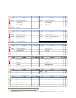 Course Worksheet (2015-2016)