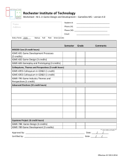MS Program Worksheet
