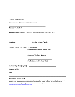 offer of employment