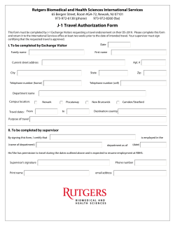 J-1 Travel Authorization Form