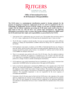 H-1 Statement of Responsibility