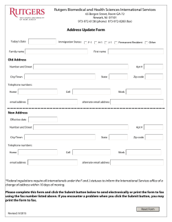 Address Update Form