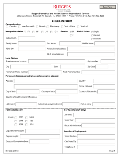 Check-In Form
