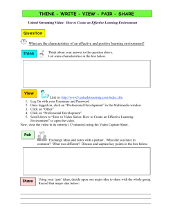 Directions for United Streaming Activity
