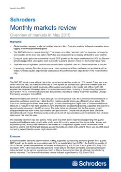 Monthly markets review May 2015