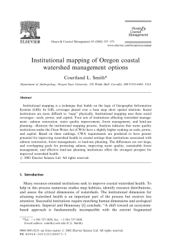 "Institutional Mapping