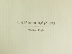 A Pdf version of a presentation on the technique