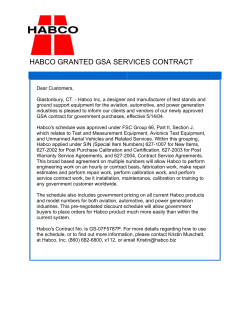 Habco announces approval by GSA