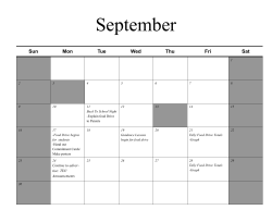 Calendar