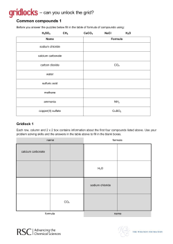 Common Compounds