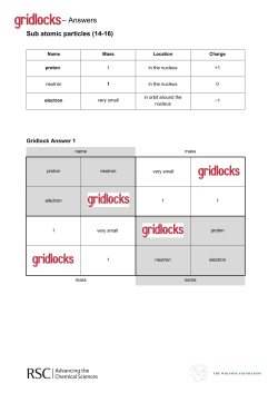 Sub-atomic Particles (14-16)
