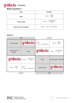 Moles Equations (14-16)