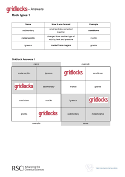 Rock Types 1