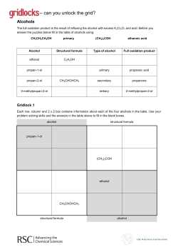 Alcohols (16-19)