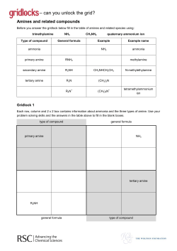 Amines and Related Compounds