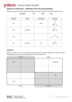 Shapes of Molecules - Distortion from the Pure Geometry
