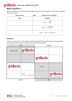 Moles Equations (14-16)