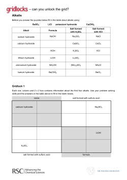 Alkalis