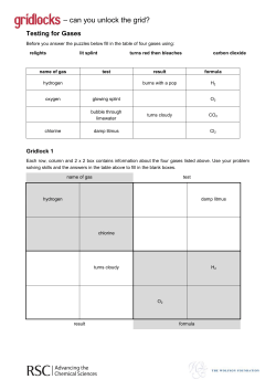 Tests for Gases