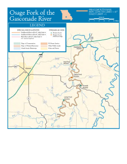 Osage Fork of the Gasconade River Map