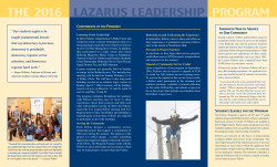 2016 Lazarus Brochure