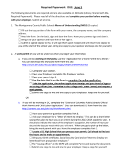 Completing the Required Paperwork and Providing Contact Information