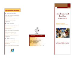 Accelerated and Enriched&nbsp;Instruction Brochure