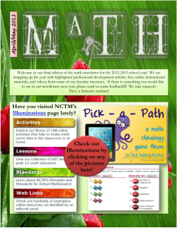 April May Newsletter 2013